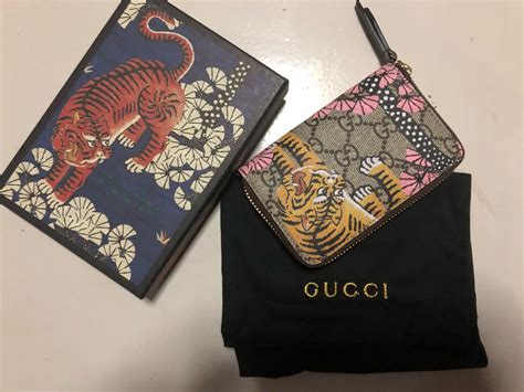 gucci bengal tiger wallet|gucci tiger gg supreme wallet.